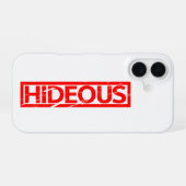Hideous Briefmarke iPhone 16 Hülle (Rückseite (Horizontal))