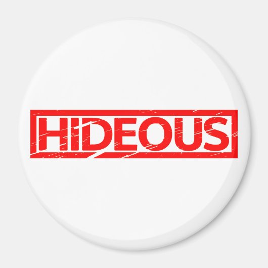 Hideous Briefmarke Magnet (Vorne)