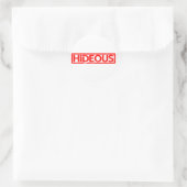 Hideous Briefmarke Runder Aufkleber (Tasche)