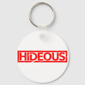 Hideous Briefmarke Schlüsselanhänger (Rückseite)