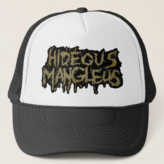 Hideous Mangleus Logo Alternativer Trucker Hat Truckerkappe (Vorderseite)