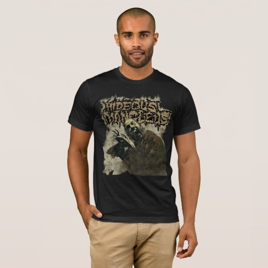 Hideous Mangleus Vampire Design (verwittert) T-Shirt (Vorne ganz)