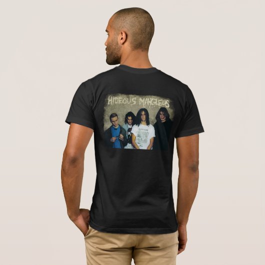 Hideous Mangleus Vampire Design (verwittert) T-Shirt (Schwarz voll)