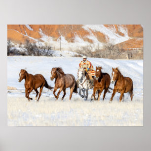 Hideout Horse Ranch, Pferdeführer und Pferde Poster