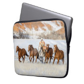 Hideout Horse Ranch, Wrangler and Horses Laptopschutzhülle (Vorderseite Links)