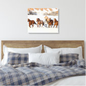 Hideout Horse Ranch, Wrangler und Pferde Leinwanddruck (Insitu (Schlafzimmer))