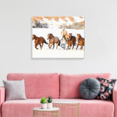 Hideout Horse Ranch, Wrangler und Pferde Leinwanddruck (Insitu (Wohnzimmer))