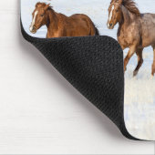 Hideout Horse Ranch, Wrangler und Pferde Mousepad (Ecke)