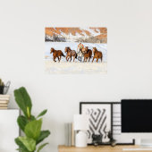 Hideout Horse Ranch, Wrangler und Pferde Poster (Heimbüro)