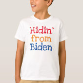 Hidin' von Biden Funny Kids T-Shirt (Vorderseite)
