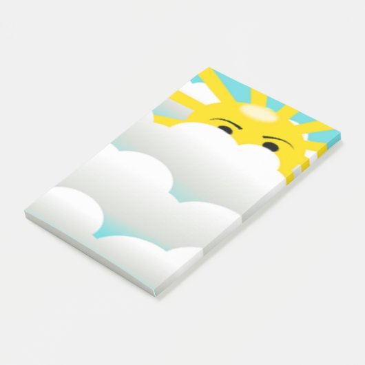 HIDING SUN POST-IT KLEBEZETTEL (angewinkelt)