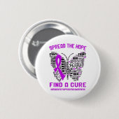 Hidradenitis Suppurativa Awareness Month Ribbon Gi Button (Vorne & Hinten)