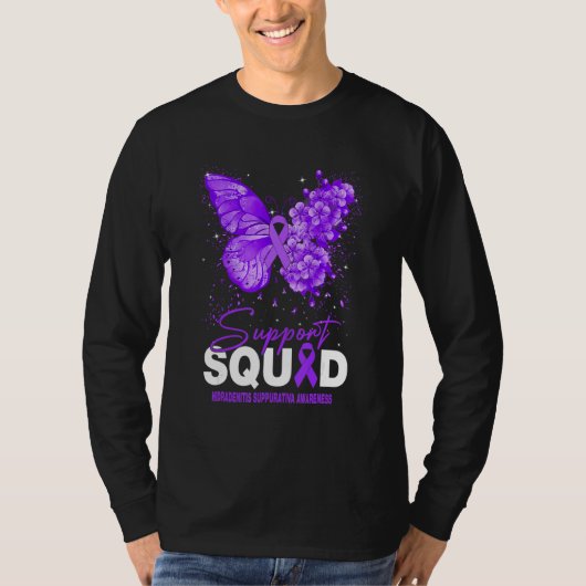 Hidradenitis Suppurativa Awareness Support Squad B T-Shirt (Vorderseite)