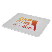 Hieb, den es es mag, ist heißes Schneidebrett (Ecke)