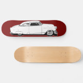 Hieb SpitzenChevy Schwarzes, Weiß, rote grafische Skateboard (Horizontal)