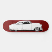 Hieb SpitzenChevy Schwarzes, Weiß, rote grafische Skateboard (Horizontal)