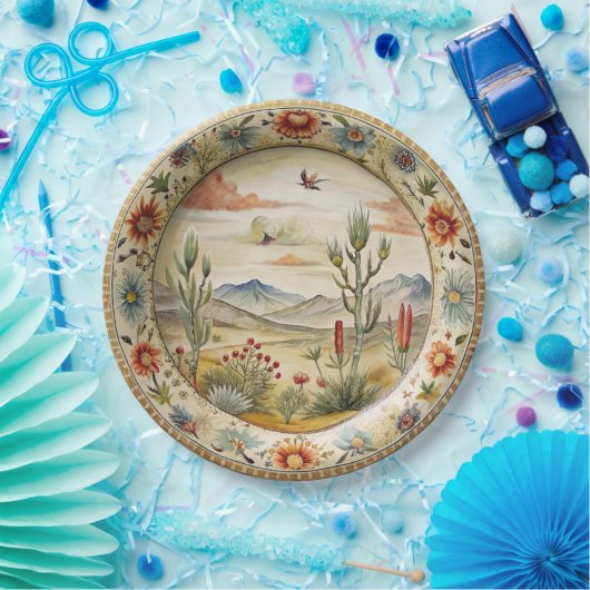 HiEnd Accents Western Melamine Abendplatte Pappteller (Party)