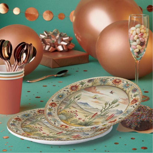 HiEnd Accents Western Melamine Abendplatte Pappteller (Multi)