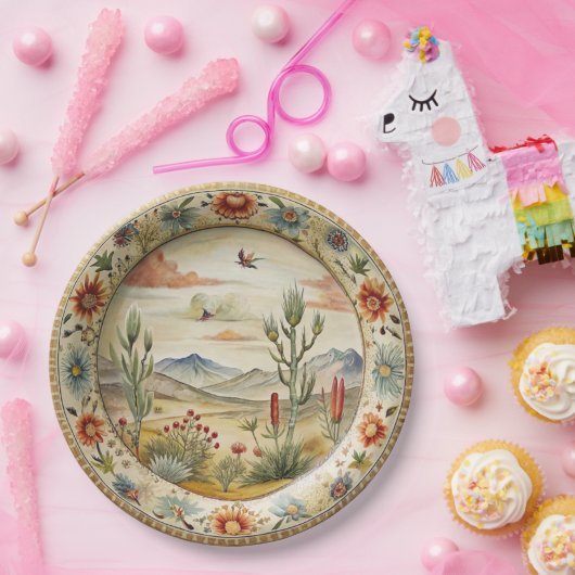 HiEnd Accents Western Melamine Abendplatte Pappteller (Party)