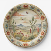 HiEnd Accents Western Melamine Abendplatte Pappteller (Vorderseite)