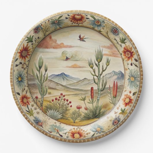 HiEnd Accents Western Melamine Abendplatte Pappteller (Vorderseite)