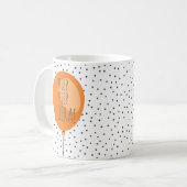 Hiep Hiep Hoera Orange Balloon Dutch Birthday Gift Kaffeetasse (Vorderseite Links)