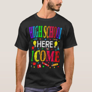 Hier an der High School komme ich zurück zur Schul T-Shirt