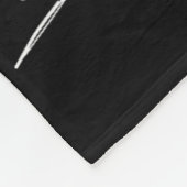 Hier angelnder Fischer Fleecedecke (Ecke)