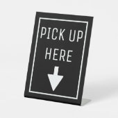 HIER AUFHEBEN SOCKELSCHILD (Vorderseite)