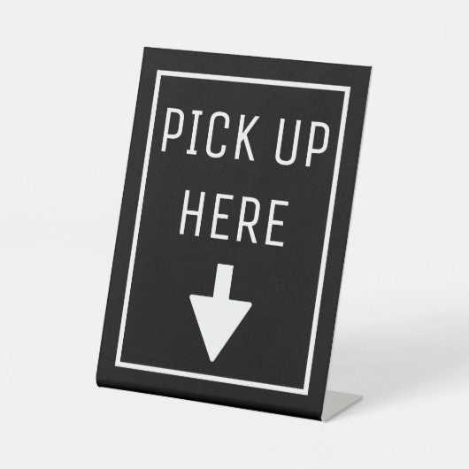 HIER AUFHEBEN SOCKELSCHILD (Vorderseite)