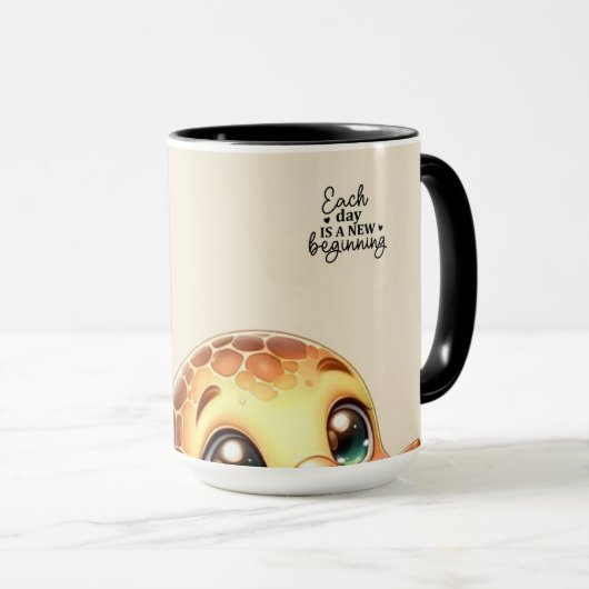 Hier beginnt der schöne Morgen! Tasse (VorderseiteRechts)