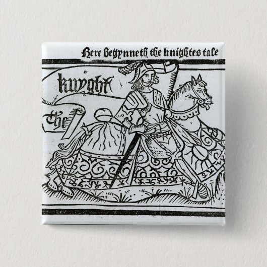 "Hier Begynneth das Knightes Tale Button (Vorderseite)