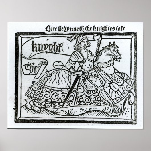 "Hier Begynneth die Geschichte der Knightes" Poster (Vorne)