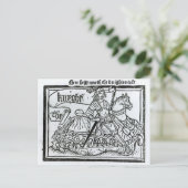 "Hier Begynneth die Geschichte der Knightes" Postkarte (Stehend Vorderseite)