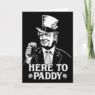 Hier bei Paddy Trump St. Patrick's Day Glücksscham Karte