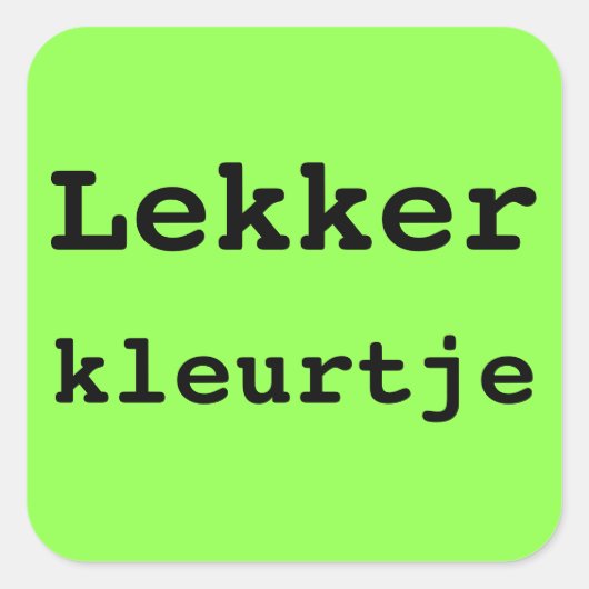 HIER BEN IK koffer sticker (Vorderseite)