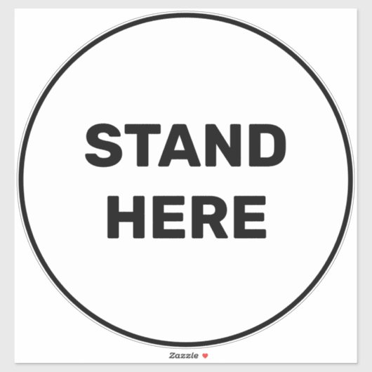 Hier benutzerdefinierter Text mit großem Fußbodenk Aufkleber (Blatt)