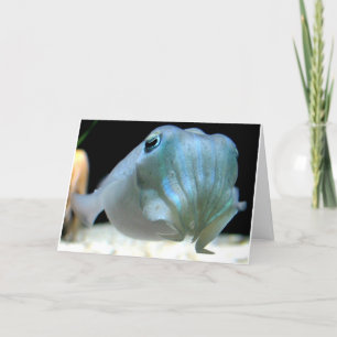 Hier betrachtet Sie, Tintenfisch! Feiertagskarte