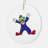 Hier bin ich Clown Keramik Ornament (Links)