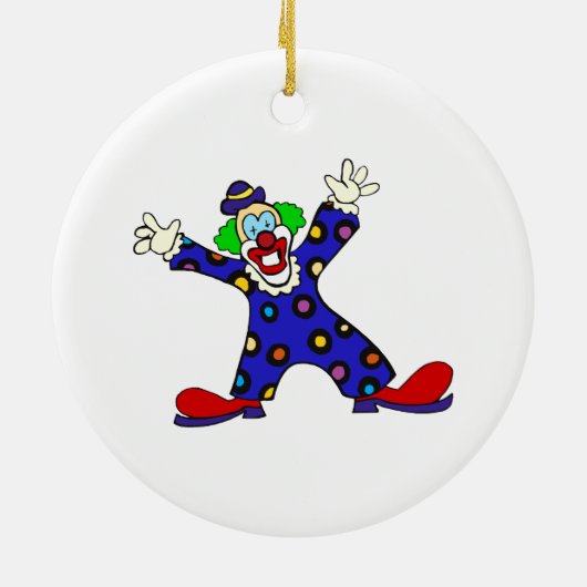 Hier bin ich Clown Keramik Ornament (Hinten)