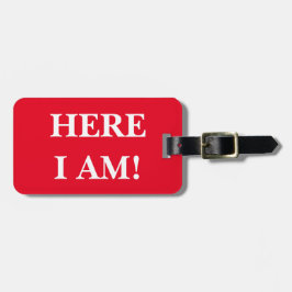 Hier bin ich Gepäckanhänger