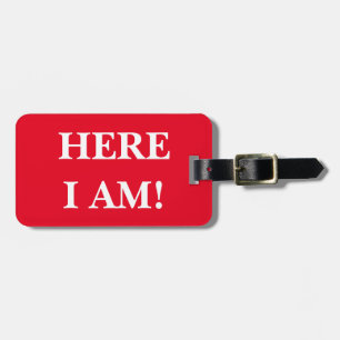 Hier bin ich Gepäckanhänger