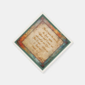 Hier bin ich, Herr - Rustikales Party Napkins Serviette (Ecke)