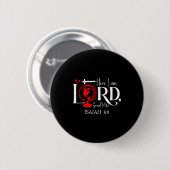 Hier bin ich Herr, sende mich Jesaja 6 8 Bibelvers Button (Vorne & Hinten)