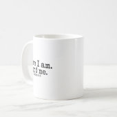 Hier bin ich Herr sende mich T Christlicher Glaube Kaffeetasse (Vorderseite Links)