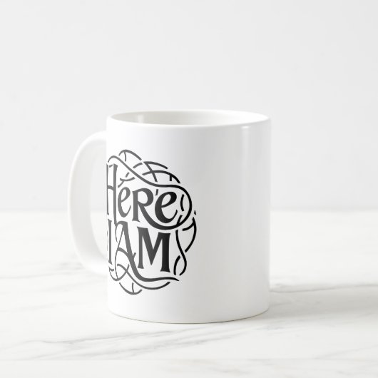 Hier bin ich kaffeetasse (Vorderseite Links)