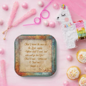 Hier bin ich, Lord - Rustikales Party Square Pappteller (Party)