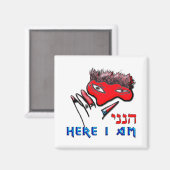 Hier bin ich magnet (Vorderseite/Rückseite)