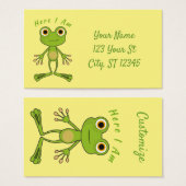 Hier bin ich niedlich Frosch Thunder_Cove (Vorne & Hinten)