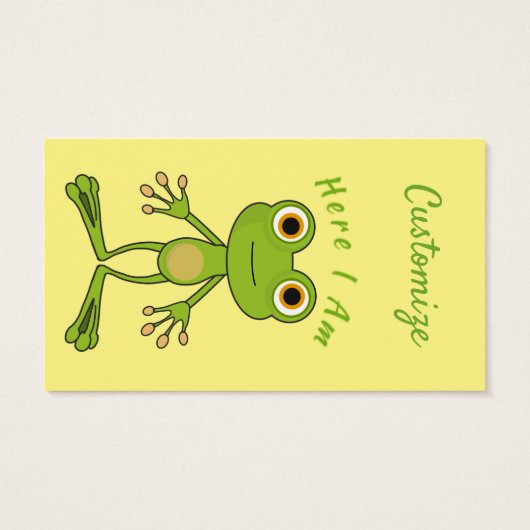 Hier bin ich niedlich Frosch Thunder_Cove (Rückseite)